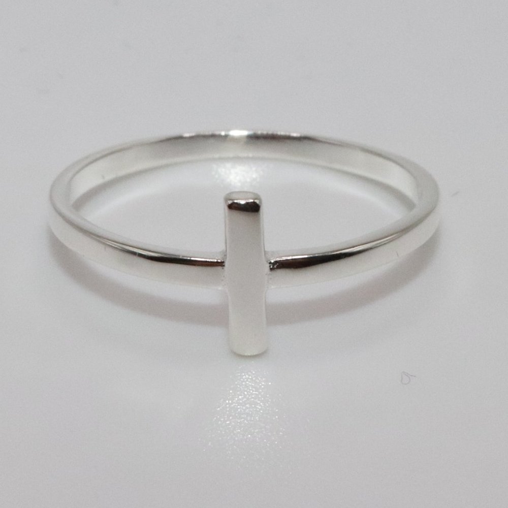 925 Sterling Silver Genuine Cross Womens Rings 8mm Size 7
